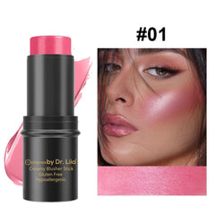 Compact Blush Stick for Cheeks, Lips, Eyes