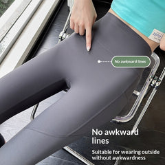 Women's Shapewear Tummy-Control Leggings – High-Stretch Cropped Nylon Pants