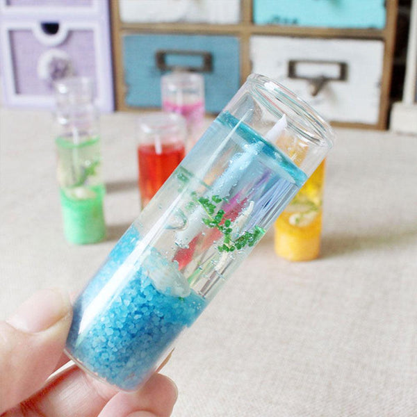 Ocean shell jelly candle