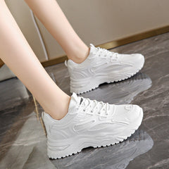 Womens Casual Dad Shoes Comfortable Running Easy Wear White Sneakers