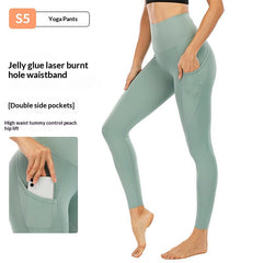 High Waist Pocket Stretch Leggings Women
