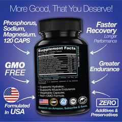 Rapid Rehydr8 Electrolyte Capsules Muscle Endurance Recovery Hydration Support