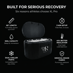 Extra Large Ice Bath Tub X Pro - Water Chiller Compatible Cold Plunge for Athletes