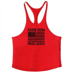 Fashion Bodybuilding Cotton Gym Sleeveless Shirt Men Fitness Vest Modern Singlet Sportswear Workout Tank Top Gym Mens Back Tank Top Vest Muscle Fashion Stringer Clothing Bodybuilding Singlets Fitness Workout Sleeveless Sports Shirt