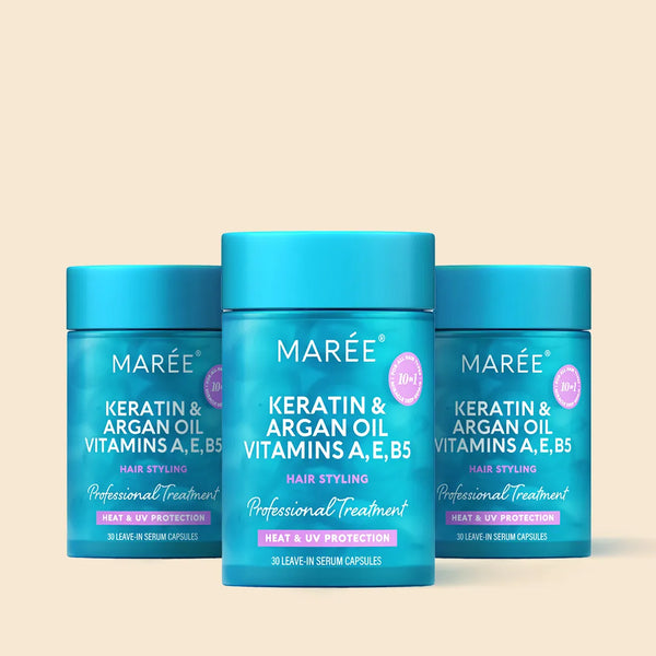 Keratin Oil Capsules for Frizz Control