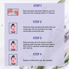 Steam Eye Mask, Self-Heating & Soothing Eye Mask for Relaxation & Eye Fatigue Relief, 20 Masks