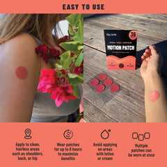 Motion Sickness Patches Natural Motion Sickness Support with Ginger, Peppermint, Sanchi & Herbal Botanicals, 36 patches