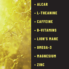 Focus Patches Mental Clarity & Energy with ALCAR, Caffeine, L-Theanine, B-Vitamins, Lion’s Mane, 36 patches