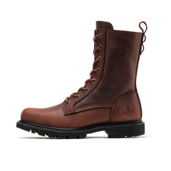 ROCKROOSTER Mantua Men's 8 inch Zip-sided Soft Toe Lug Sole Work Boots SAP130