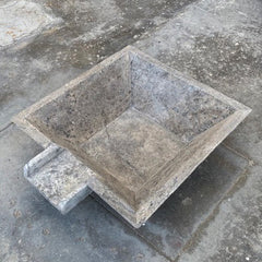 Silver Travertine Natural Stone Pool Square Poolwok with Lip